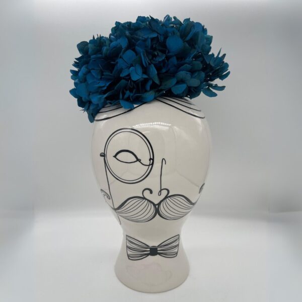 Vaso portafiori “Mildred“ in ceramica bianca  - immagine 2